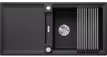 BLANCO ADIRA XL 6 S-F Silgranit czarny odwracalny, korek auto., InFino, mata stalowa składana