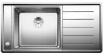 BLANCO ANDANO XL 6 S-IF stal polerowana lewa, korek auto., InFino, odsączarka stalowa