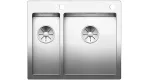 BLANCO CLARON 340/180-IF/A stal polerowana prawa, korek auto., InFino, PushControl