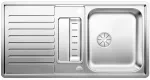 BLANCO CLASSIC Pro 5 S-IF stal polerowana odwracalny, korek auto., InFino, odsączarka stalowa