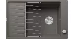 Zlewozmywak ELON XL 6 S-F Silgranit wulkaniczny szary odwracalny, korek auto., InFino, kratka ociekowa