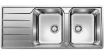 BLANCO LEMIS 8 S-IF stal szczotkowana, odwracalny, korek auto.
