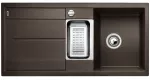 BLANCO METRA 6 S-F Silgranit kawowy odwracalny, korek auto., odsączarka stalowa