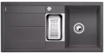 BLANCO METRA 6 S-F Silgranit szarość skały odwracalny, korek auto., odsączarka stalowa