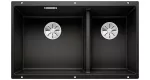 BLANCO SUBLINE 430/270-U Silgranit czarny, lewa, InFino