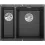 BLANCO SUBLINE 340/160-U Silgranit antracyt prawa, InFino