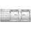 BLANCO CLASSIMO 8 S-IF stal polerowana odwracalny, korek auto., PushControl, InFino