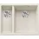BLANCO SUBLINE 340/160-U Silgranit delikatny biały prawa, InFino