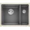BLANCO SUBLINE 350/150-U Ceramika PuraPlus bazaltowy lewa, InFino