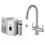 InSinkErator Komplet HOT Bateria 4W1J stal szczotkowana + chłodziarka, zbiornik i filtr