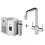 InSinkErator Komplet HOT Bateria 4W1U chrom + chłodziarka, zbiornik i filtr