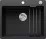 BLANCO ETAGON 6-F Silgranit czarny, korek auto., InFino, szyny