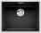 BLANCO SUBLINE 500-IF SteelFrame Silgranit czarny, InFino
