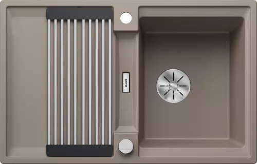 BLANCO ADIRA 45 S-F Silgranit tartufo odwracalny, korek auto., InFino, mata stalowa składana