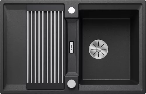BLANCO ADIRA 45 S Silgranit antracyt odwracalny, korek auto., InFino, mata stalowa składana