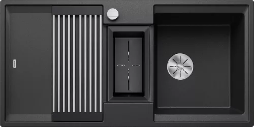 BLANCO ADIRA 6 S-F Silgranit antracyt odwracalny, korek auto., InFino, mata stalowa składana