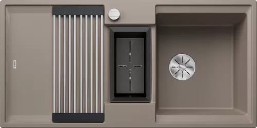 BLANCO ADIRA 6 S-F Silgranit tartufo odwracalny, korek auto., InFino, mata stalowa składana