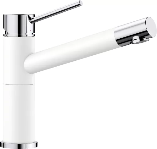 BLANCO ALTA Compact Silgranit-Look biały/chrom - WYPRZEDAŻ EKSPOZYCJI