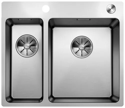 BLANCO ANDANO 340/180-IF/A stal polerowana prawa, korek auto., InFino, PushControl