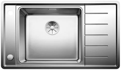 BLANCO ANDANO XL 6 S-IF Compact stal polerowana lewa, korek auto., InFino, odsączarka stalowa