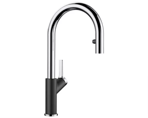 BLANCO CARENA-S Vario Silgranit-Look czarny/chrom