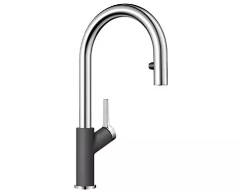 BLANCO CARENA-S Vario Silgranit-Look szarość skały/chrom