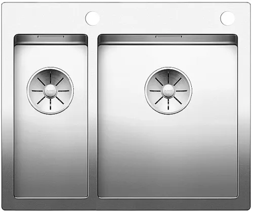 BLANCO CLARON 340/180-IF/A stal polerowana prawa, korek auto., InFino, PushControl