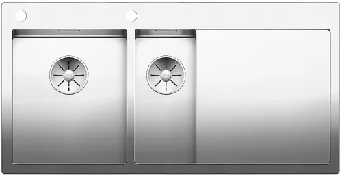 BLANCO CLARON 6 S-IF stal polerowana lewa, korek auto., InFino, PushControl