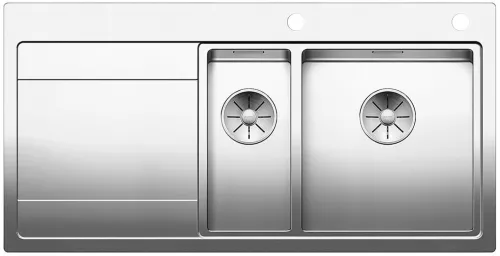 BLANCO DIVON II 6 S-IF stal polerowana prawa, korek auto., InFino, odsączarka stalowa