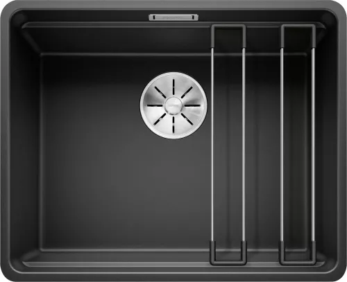 BLANCO ETAGON 500-F Silgranit czarny, InFino, szyny