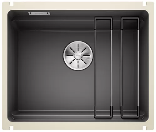 BLANCO ETAGON 500-U Ceramika PuraPlus bazaltowy, InFino, szyny