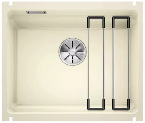 BLANCO ETAGON 500-U Ceramika PuraPlus magnolia połysk, InFino, szyny