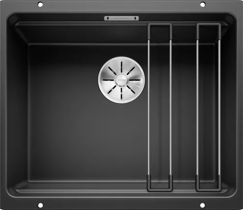 BLANCO ETAGON 500-U Silgranit czarny, InFino, szyny