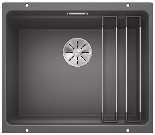 BLANCO ETAGON 500-U Silgranit szarość skały, InFino, szyny