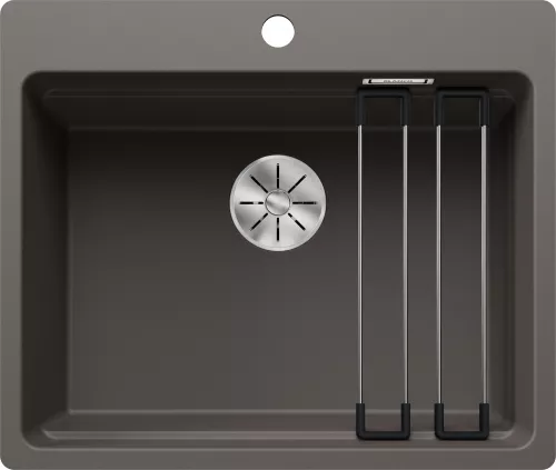 BLANCO ETAGON 6-F Silgranit wulkaniczny szary, InFino, szyny