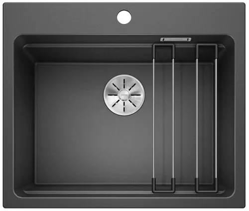 BLANCO ETAGON 6 Silgranit antracyt, InFino, szyny