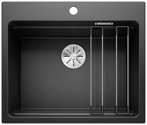 BLANCO ETAGON 6 Silgranit czarny InFino, szyny