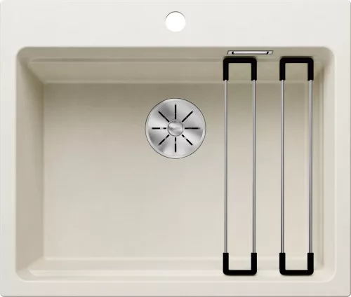 BLANCO ETAGON 6 Silgranit delikatny biały InFino, szyny