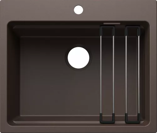 BLANCO ETAGON 6 Silgranit kawowy, bez armatury, szyny