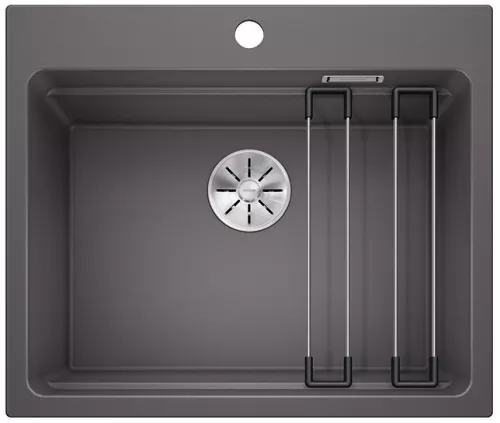 BLANCO ETAGON 6 Silgranit szarość skały, InFino, szyny