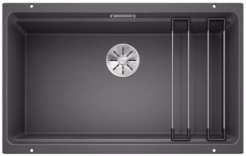 BLANCO ETAGON 700-U Silgranit szarość skały, InFino, szyny