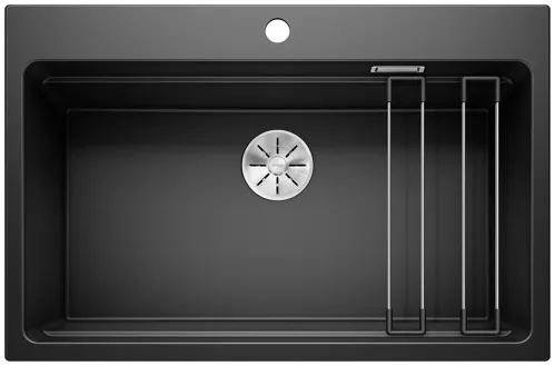 BLANCO ETAGON 8 Silgranit czarny, InFino, szyny