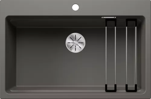 BLANCO ETAGON 8 Silgranit wulkaniczny szary, InFino, szyny
