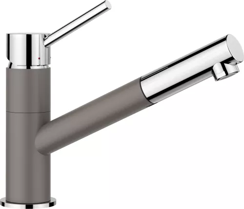 BLANCO KANO-S Silgranit-Look wulkaniczny szary/chrom