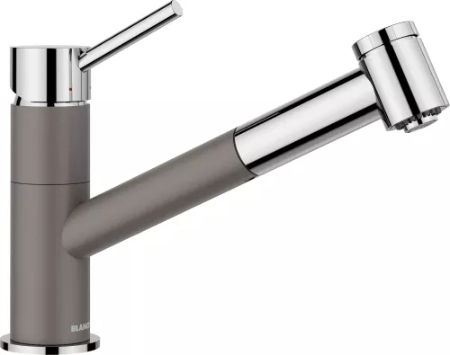 BLANCO KANO-S VARIO Silgranit-Look wulkaniczny szary/chrom