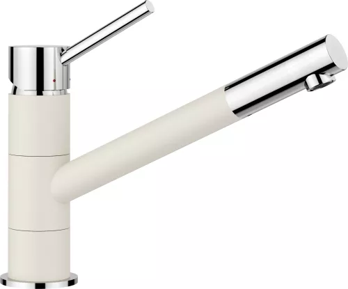 BLANCO KANO Silgranit-Look delikatny biały/chrom