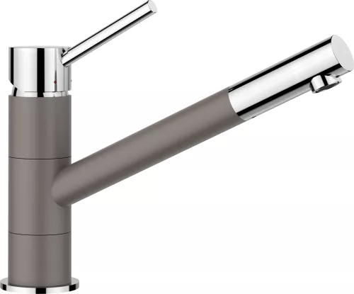 BLANCO KANO Silgranit-Look wulkaniczny szary/chrom