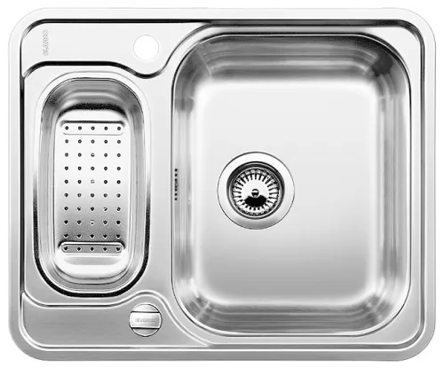 BLANCO LANTOS 6-IF stal szczotkowana odwracalny, korek auto., odsączarka stalowa