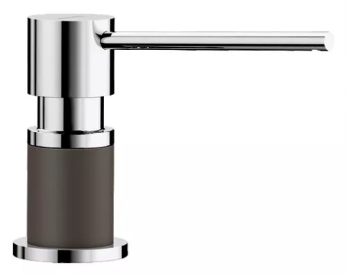 BLANCO LATO - dozownik Silgranit-Look kawowy/chrom