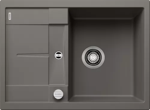 BLANCO METRA 45 S Compact Silgranit wulkaniczny szary odwracalny, korek auto.